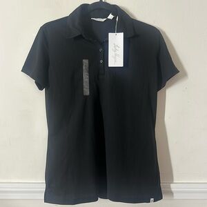 Lady Hagan Women's Short Sleeve Polo Black NWT
